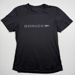 GORUCK Shirt Mens Medium Black Tough Mesh Short Sleeve Athletic Performance Top